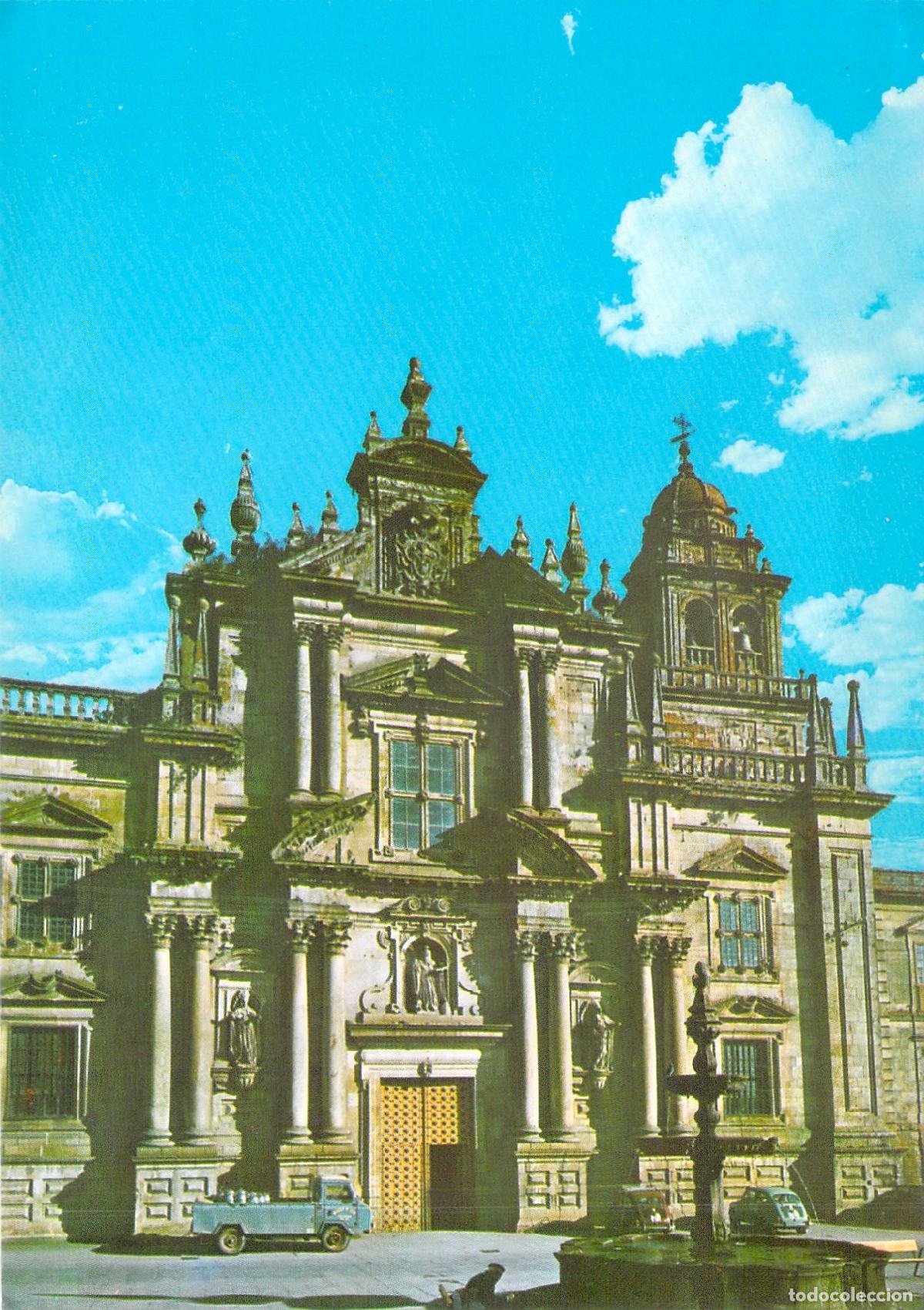 Postales: Postal Monasterio de San Rosendo, Fachada Principal, Celanova, Orense