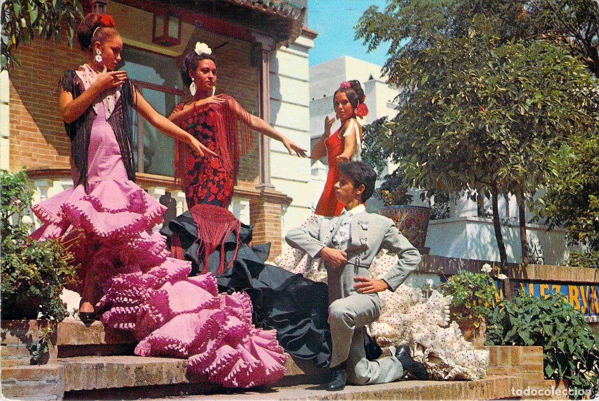 Postales: Postal Danza Espa&ntilde;ola en Venta Real de Antequera - Foto 1