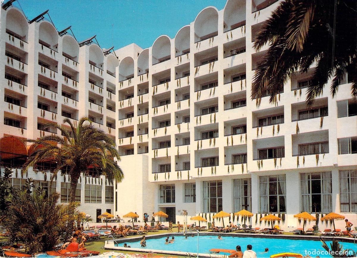 Postales: Postal Moj&aacute;car Almer&iacute;a Hotel Indalo Piscina y Fachada
