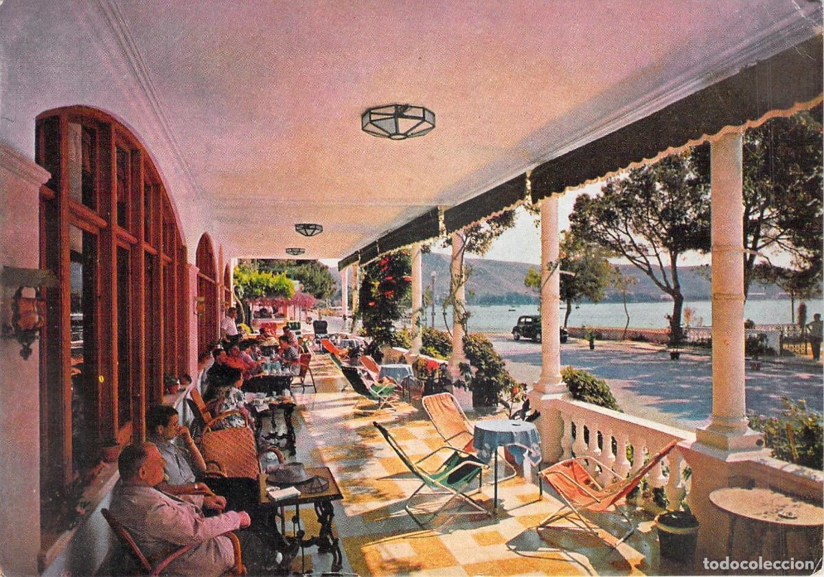 Postales: Postal de la Terraza del Hotel Miramar en Puerto Pollensa, Mallorca