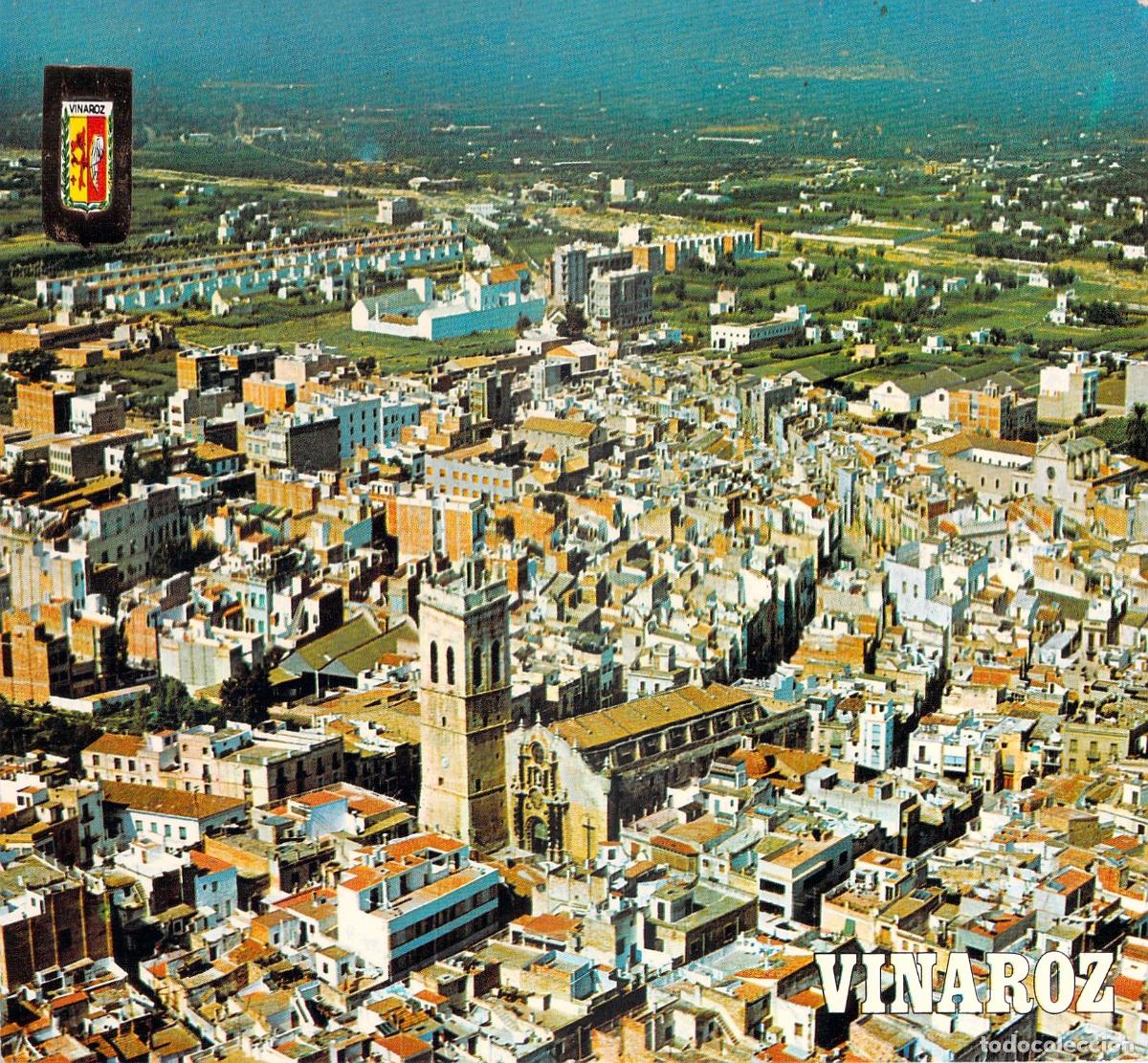 Postales: Postal de Vista A&eacute;rea de Vinaroz, Castell&oacute;n - Escudo de Oro