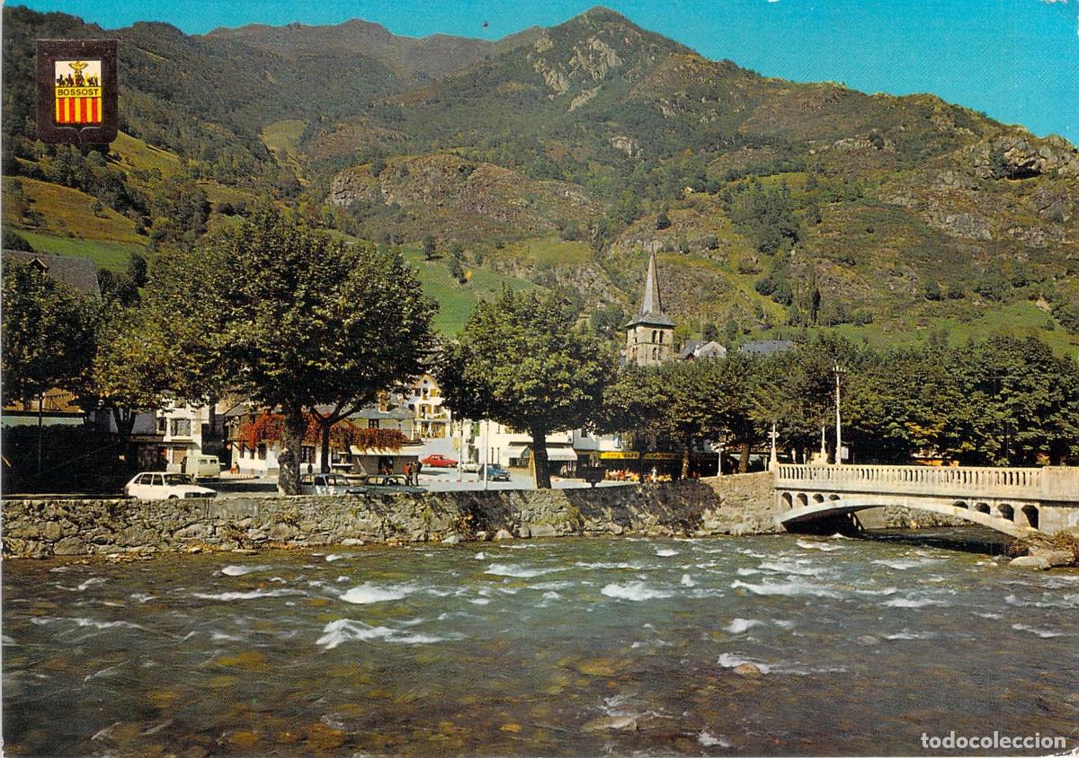 Postales: Postal de Boss&ograve;st, Vall dAr&aacute;n y el R&iacute;o Garona - Foto 1