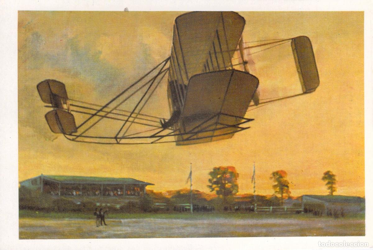 Postales: Postal Aviaci&oacute;n Hist&oacute;rica Aeroplano Biplano en Vuelo