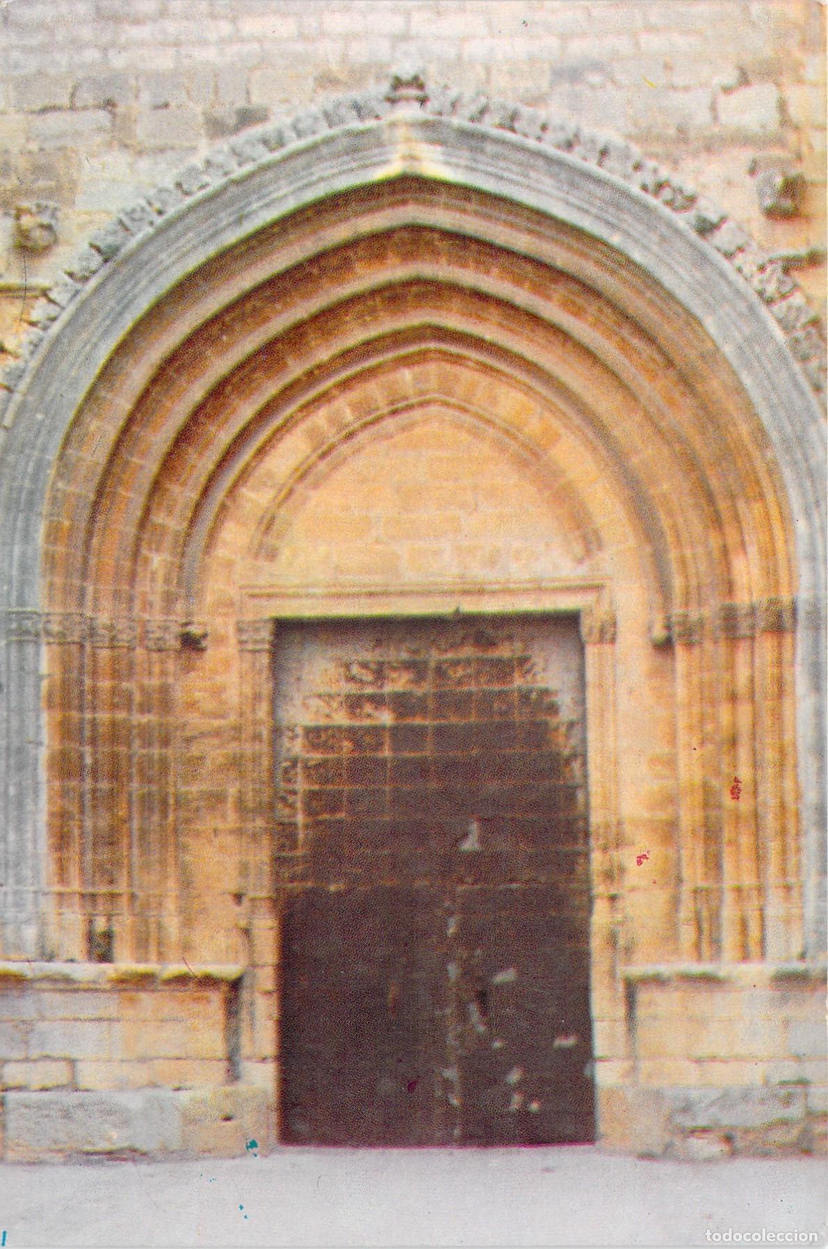 Postales: Postal Puerta Lateral G&oacute;tica de la Iglesia de San Mateo, Castell&oacute;n