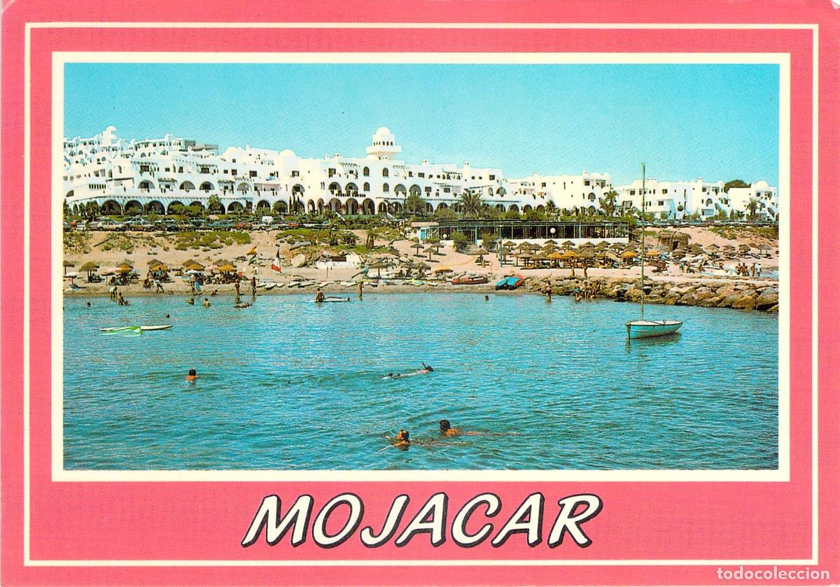 Postales: Postal de Moj&aacute;car, Almer&iacute;a - Pueblo Indalo y Playa