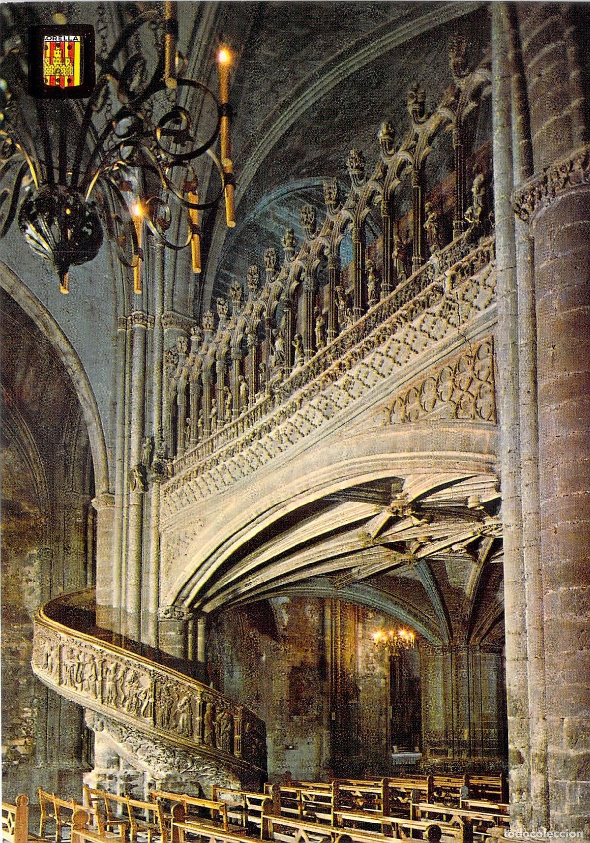 Postales: Postal de la Escalera y Coro de la Iglesia Arciprestal en Morella
