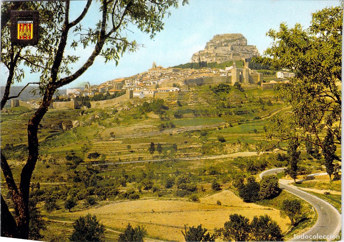 Postales: Postal Morella Castell&oacute;n Vista Panor&aacute;mica Castillo y Murallas