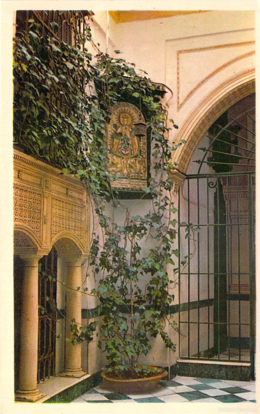 Postales: Postal de Sevilla: Rinc&oacute;n de un Patio Andaluz T&iacute;pico
