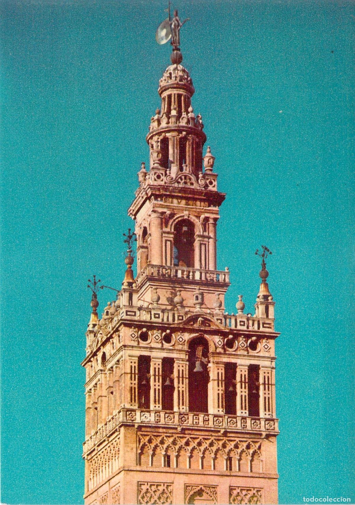 Postales: Postal de Sevilla: Detalle de la Giralda, Fotocolor Arribas
