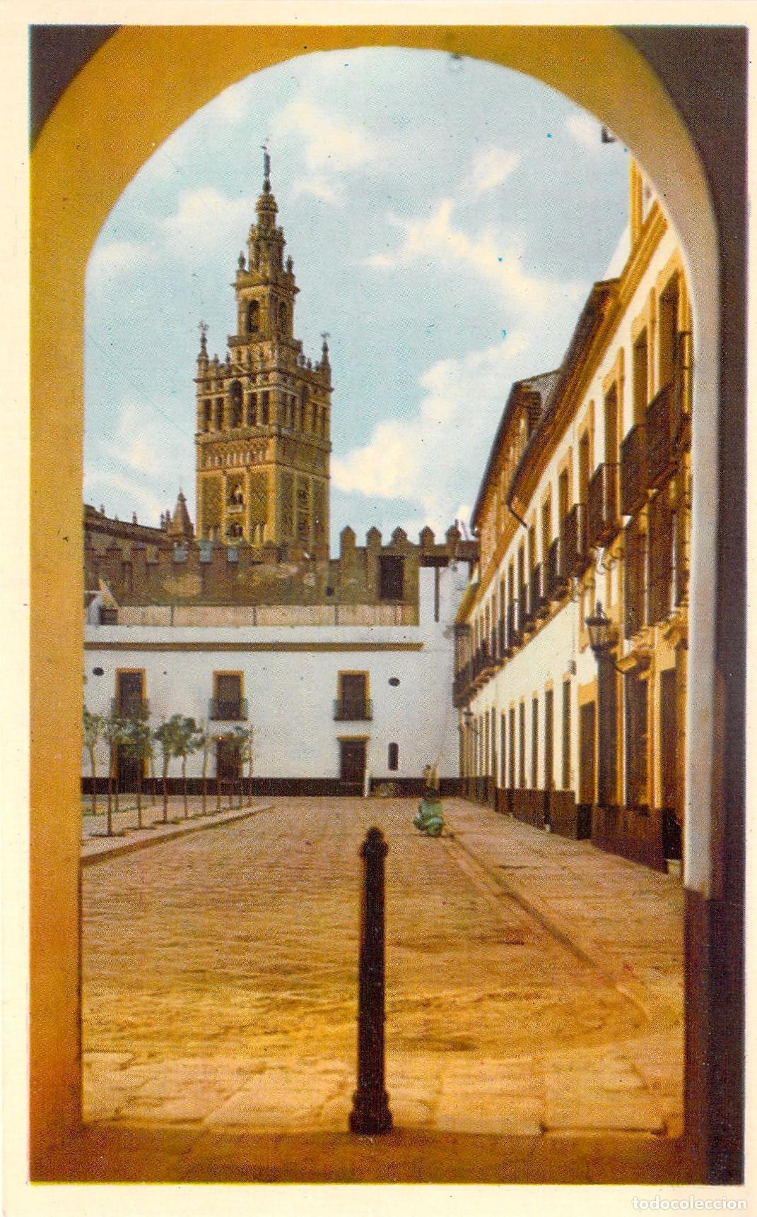Postales: Postal de Sevilla: Patio de Banderas y la Giralda