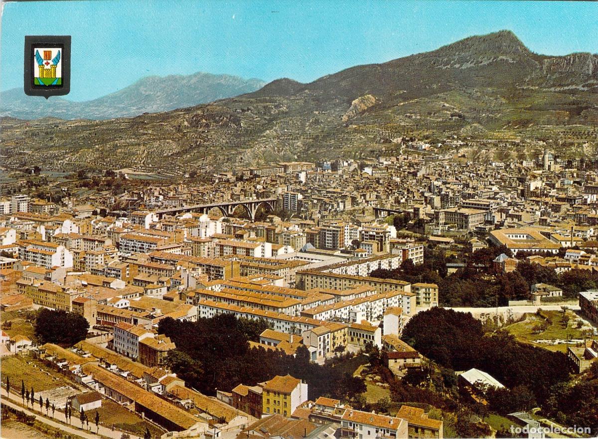 Postales: Postal de la Vista General de Alcoy, Alicante - Panor&aacute;mica