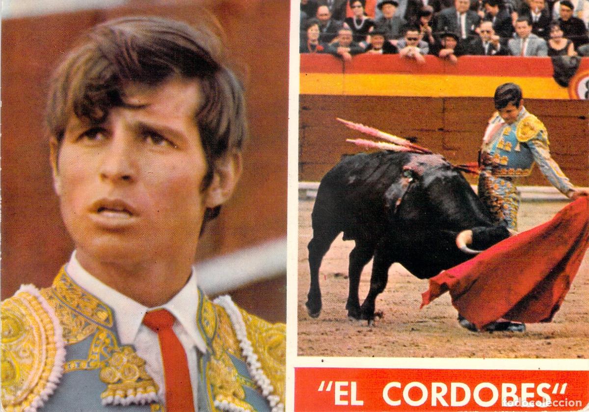 Postales: Postal de Manuel Ben&iacute;tez El Cordob&eacute;s Torero en Acci&oacute;n