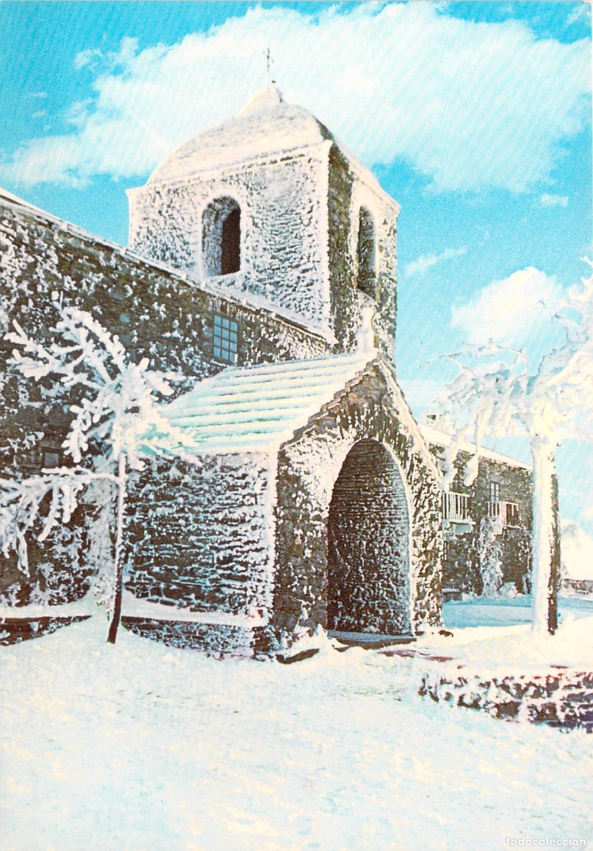 Postales: Postal O Cebreiro Lugo Hoster&iacute;a y Santuario Jacobeo en la Nieve