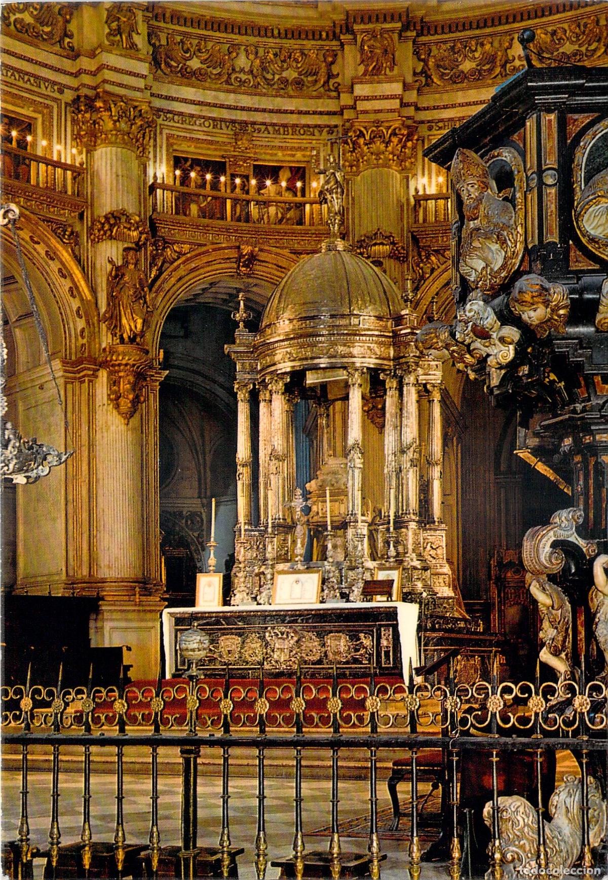 Postales: Tarjeta Postal de Granada: Detalle de la Capilla Mayor de la Catedral