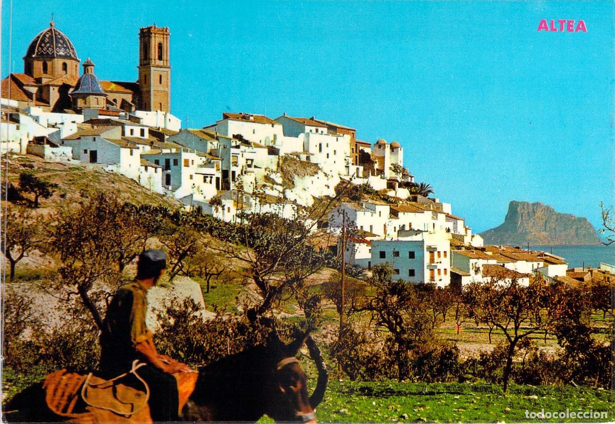 Postales: Postal de Altea Alicante con Vista del Pe&ntilde;&oacute;n de Ifach