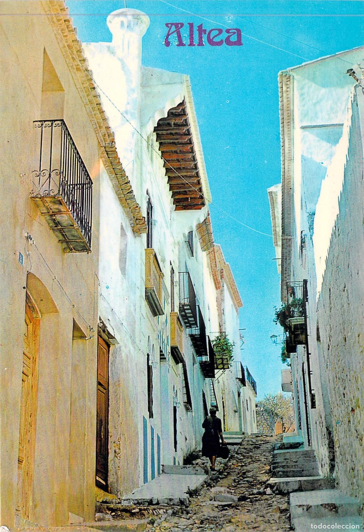 Postales: Postal de la Calle Santa B&aacute;rbara en Altea, Alicante
