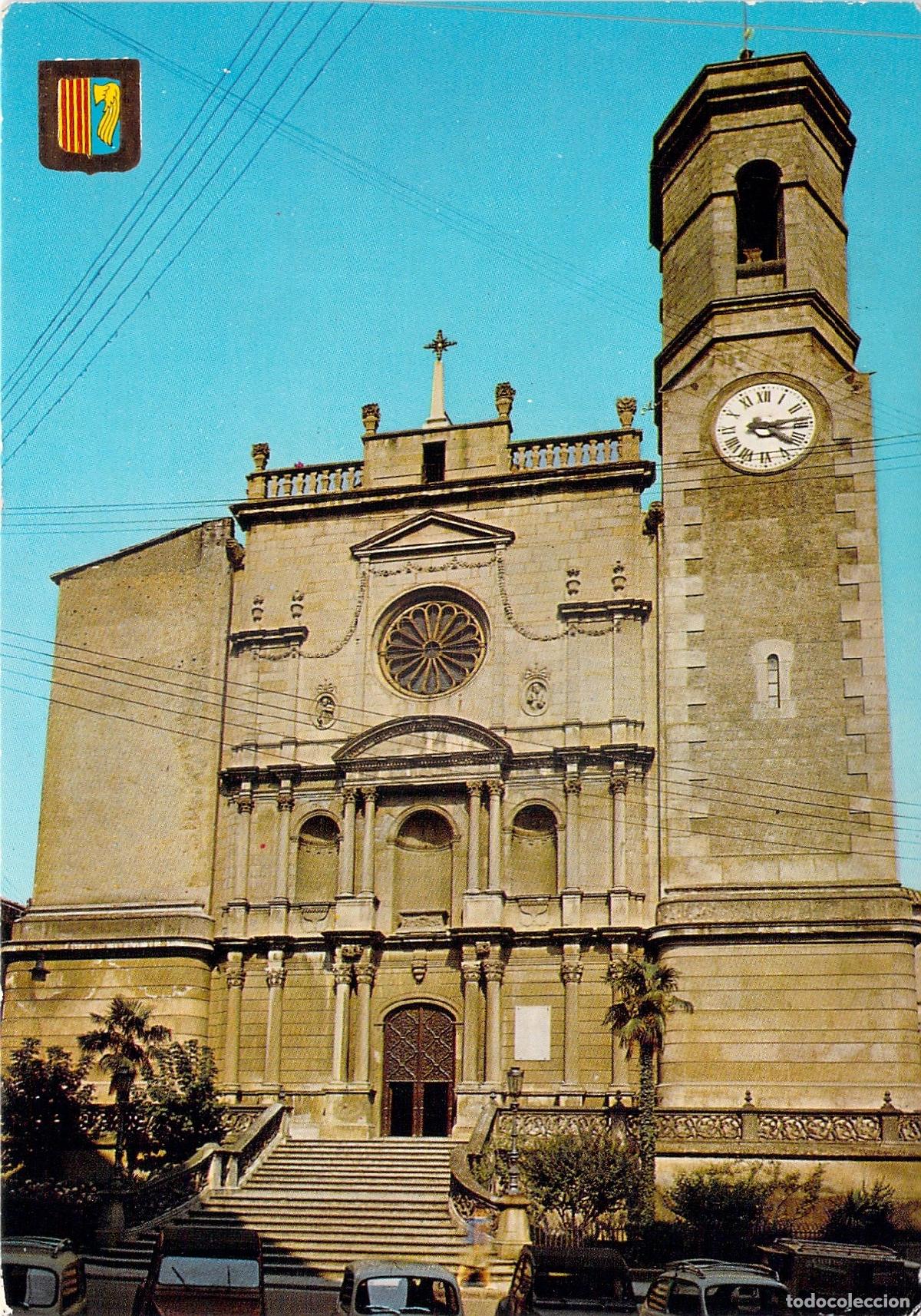 Postales: Postal Iglesia Parroquial de San Esteban en Olot, Gerona
