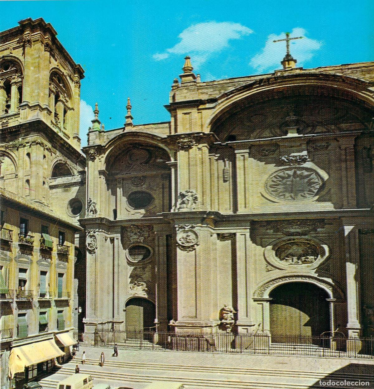 Postales: Postal de la Fachada Principal de la Catedral de Granada - Foto 1