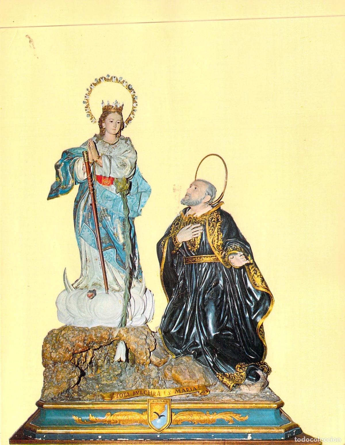 Postales: Postal de la Virgen de los Lirios Patrona de Alcoy Font Roja
