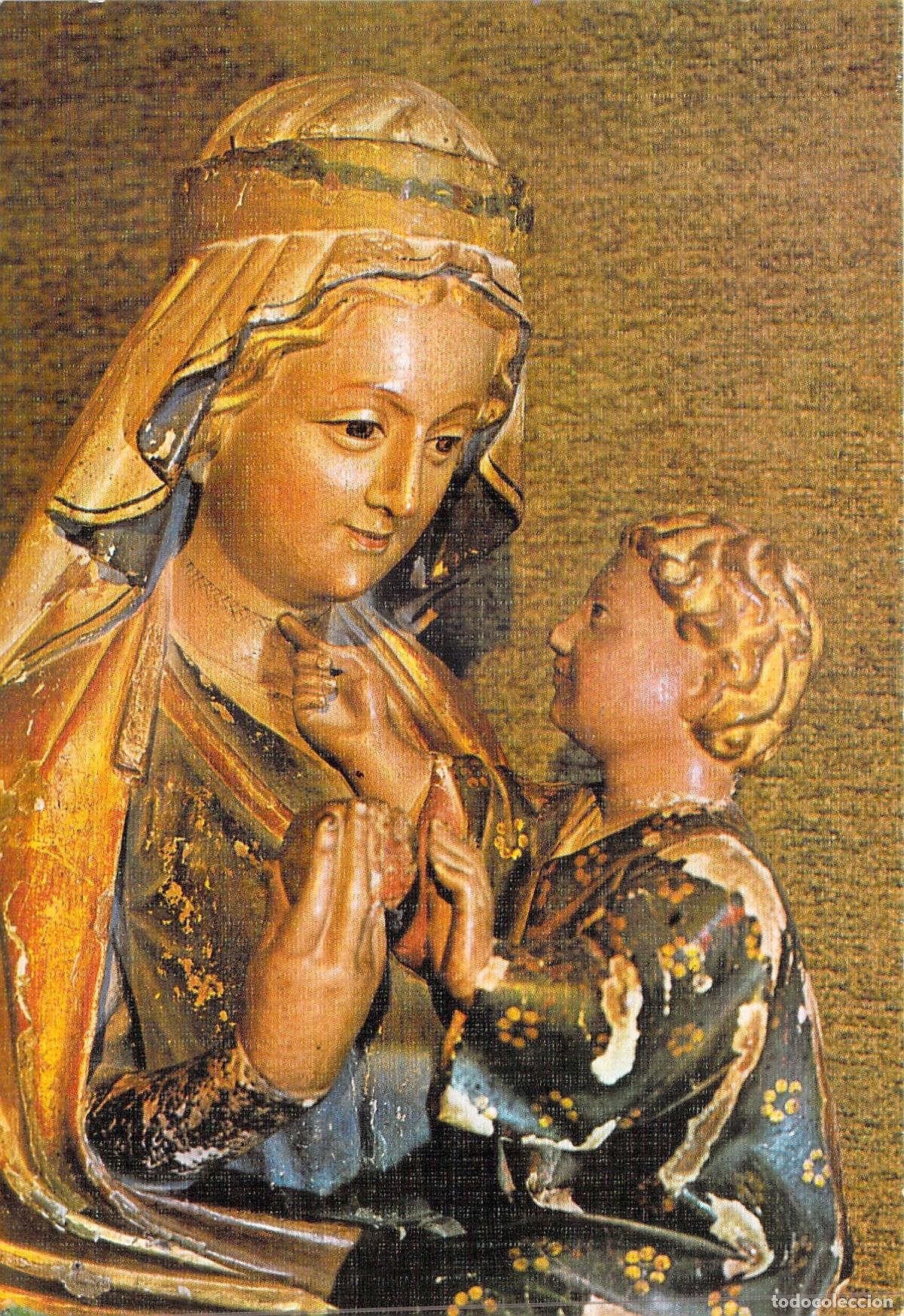 Postales: Postal Virgen de la Manzana Abad&iacute;a de Santo Domingo de Silos