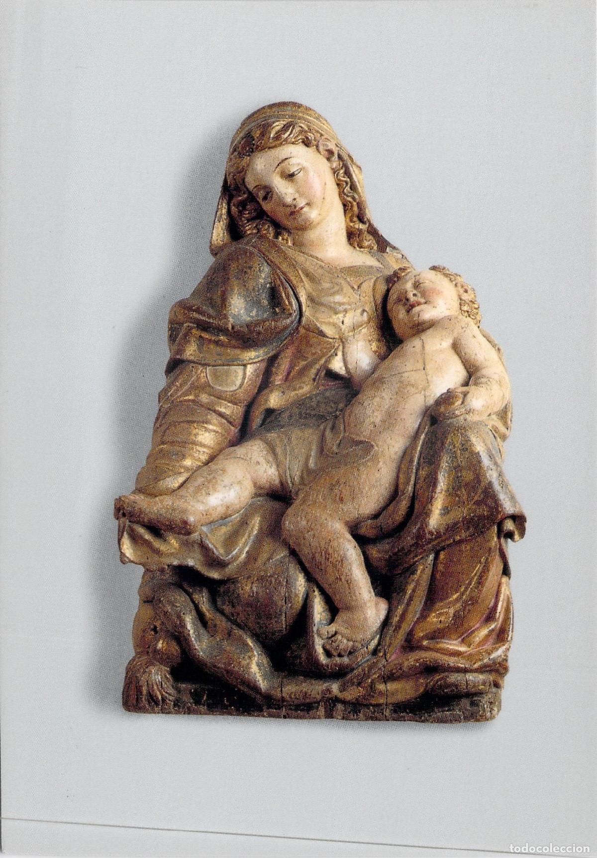 Postales: Postal Virgen con Ni&ntilde;o, Museo de Becerril de Campos, Palencia