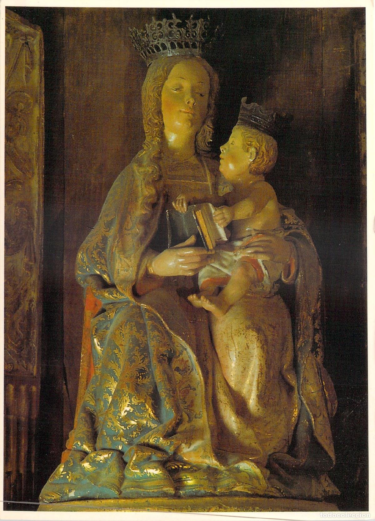 Postales: Postal Virgen con el Ni&ntilde;o, Retablo Juicio Final, San Juan de Ortega