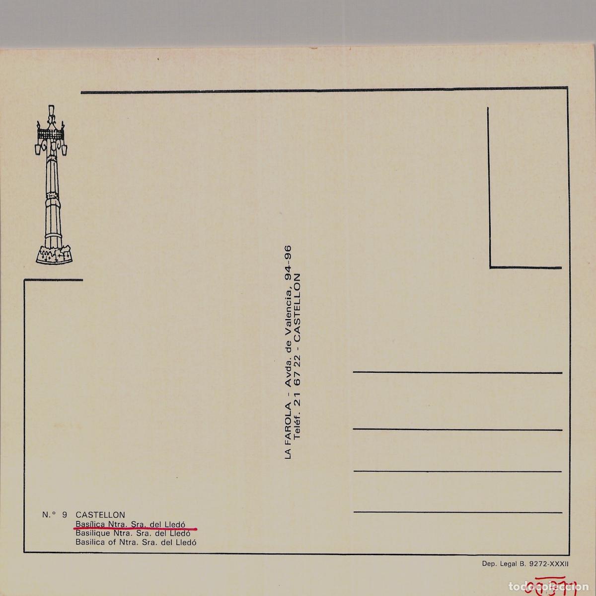 Postales: Postal Bas&iacute;lica de Nuestra Se&ntilde;ora del Lled&oacute;, Castell&oacute;n - Foto 2