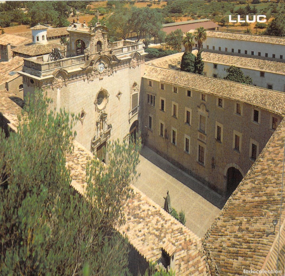Postales: Postal del Santuari de Lluc en Mallorca, Panor&aacute;mica desde el Pujol