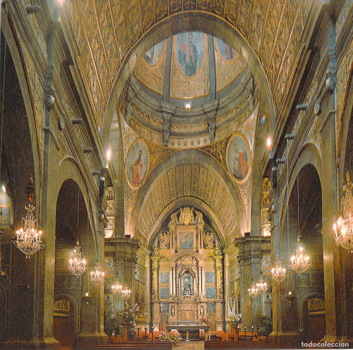 Postales: Postal Interior Bas&iacute;lica del Santuario de Lluc Mallorca - Foto 1