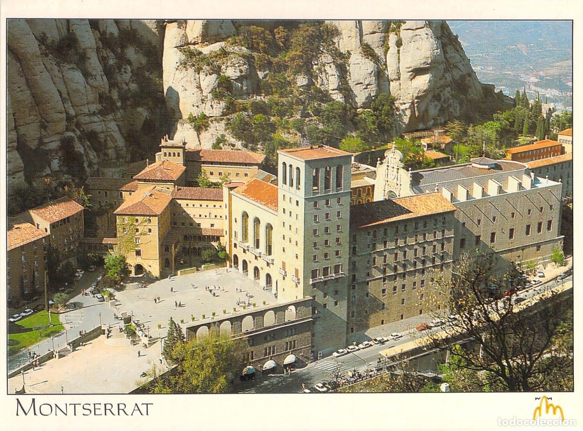 Cartoline: Postal de la Plaza del Santuario de Montserrat, Barcelona