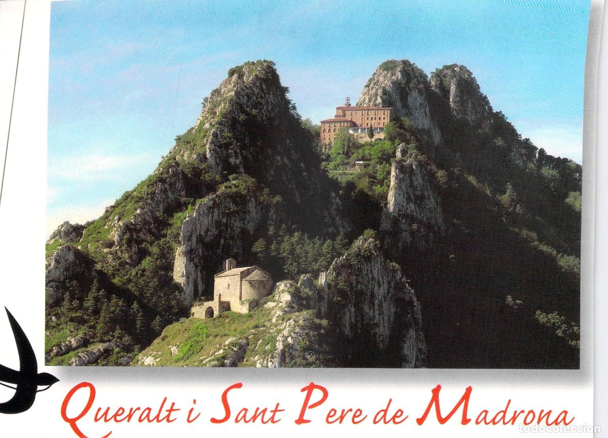 Postales: Postal de Berga: Santuario de Queralt y Sant Pere de Madrona