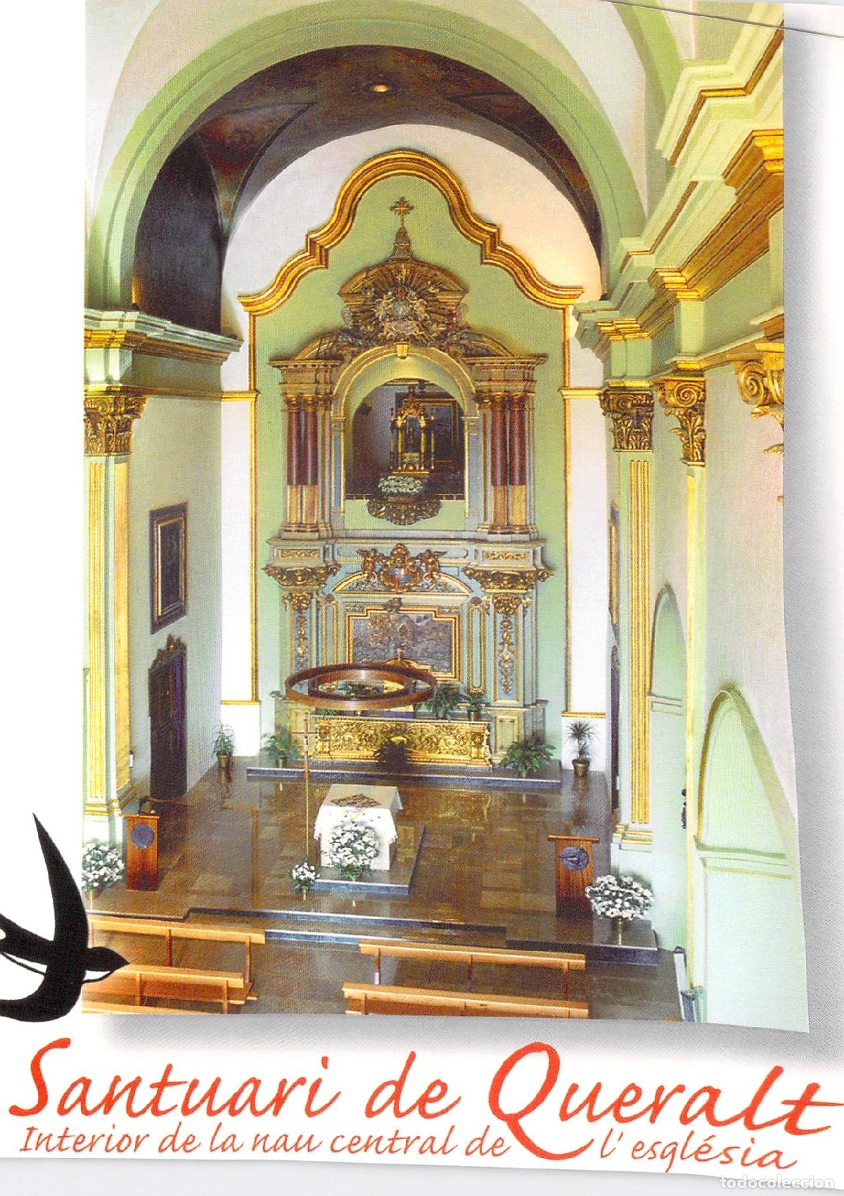Postales: Postal del Interior del Santuario de Queralt en Berga, Catalu&ntilde;a