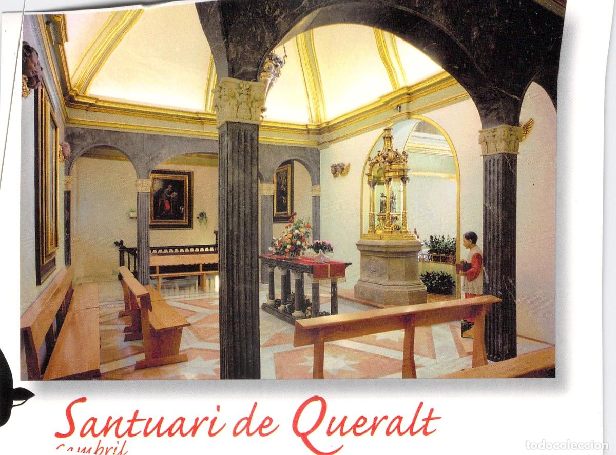 Postales: Postal Santuario de Queralt en Berga, Interior de la Capilla