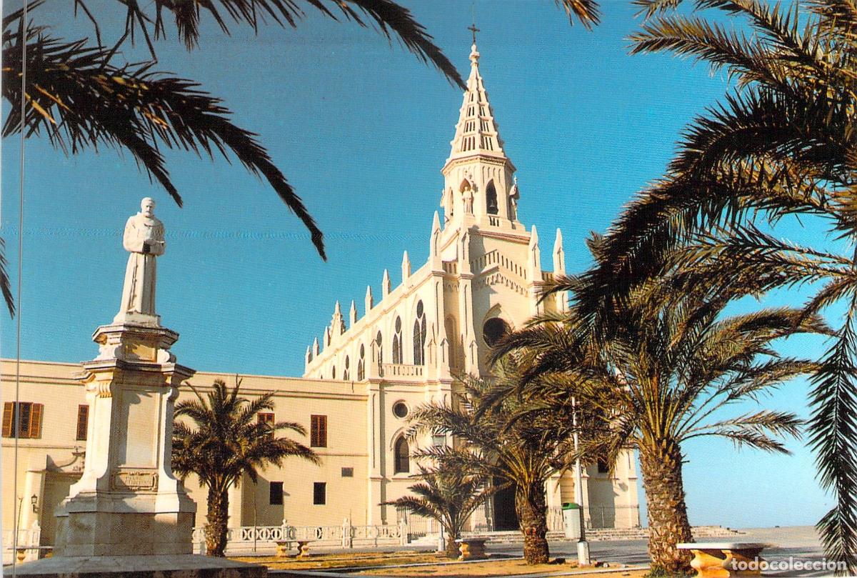 Postales: Postal Chipiona C&aacute;diz: Santuario de Regla y Monumento al P. Lerchundi