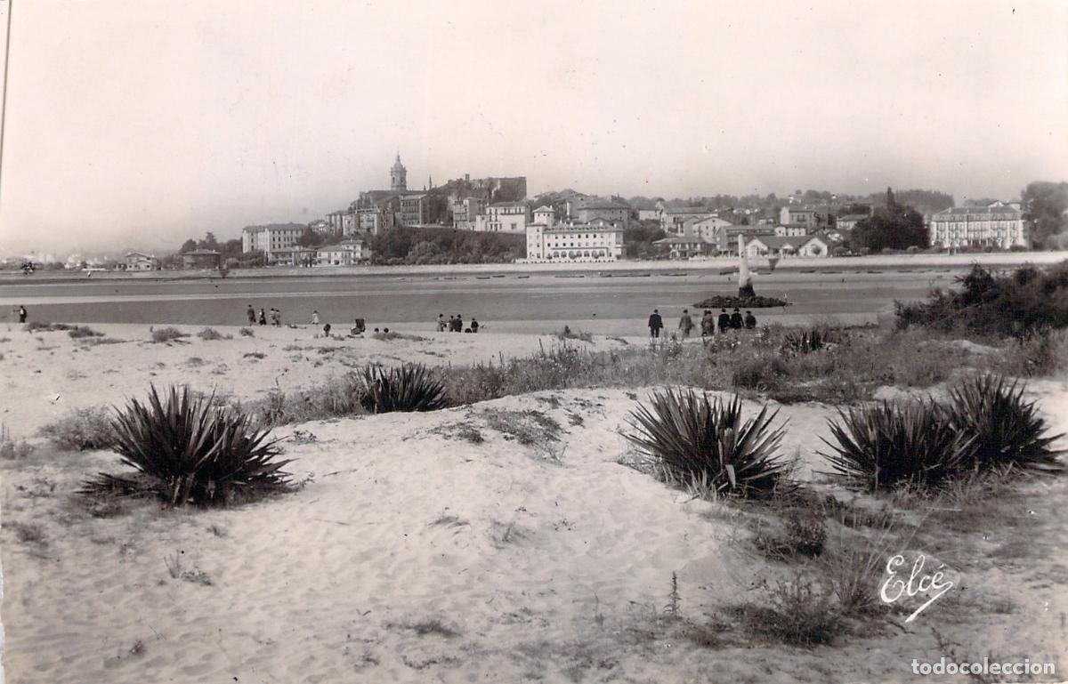 Postales: Postal de Hondarribia vista desde Hendaya, Paisaje Costero de Guip&uacute;zcoa