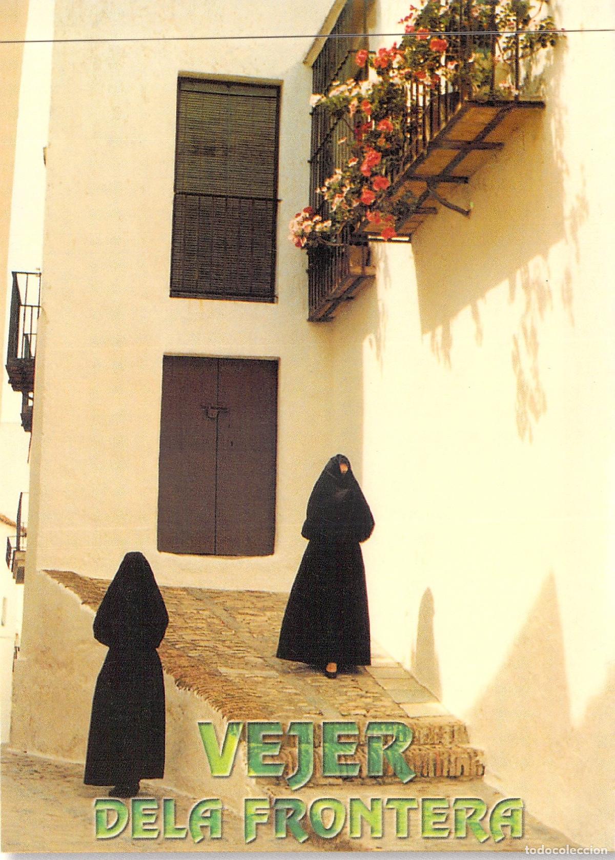 Postales: Postal de Vejer de la Frontera - Mujeres con Traje T&iacute;pico Cobijado