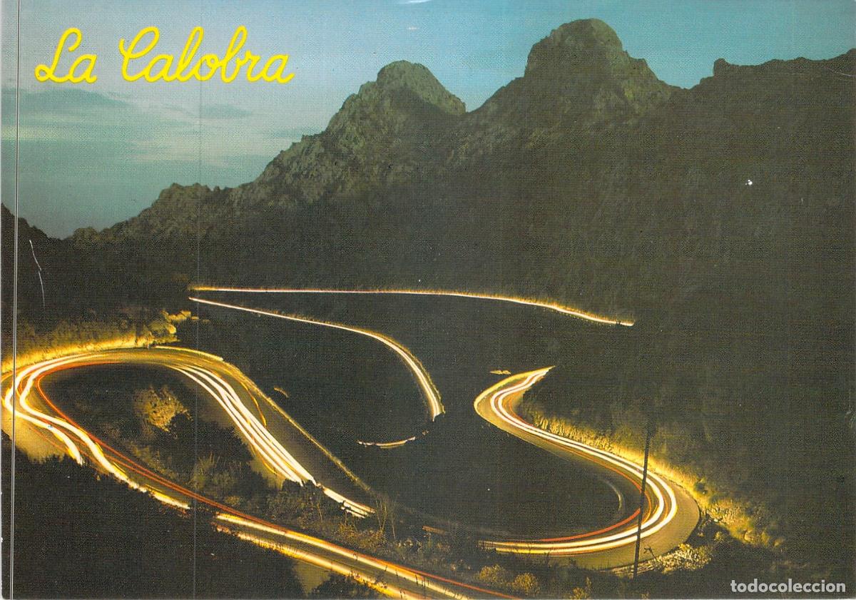 Postales: Postal Carretera de Sa Calobra en Escorca, Mallorca - Vista Nocturna