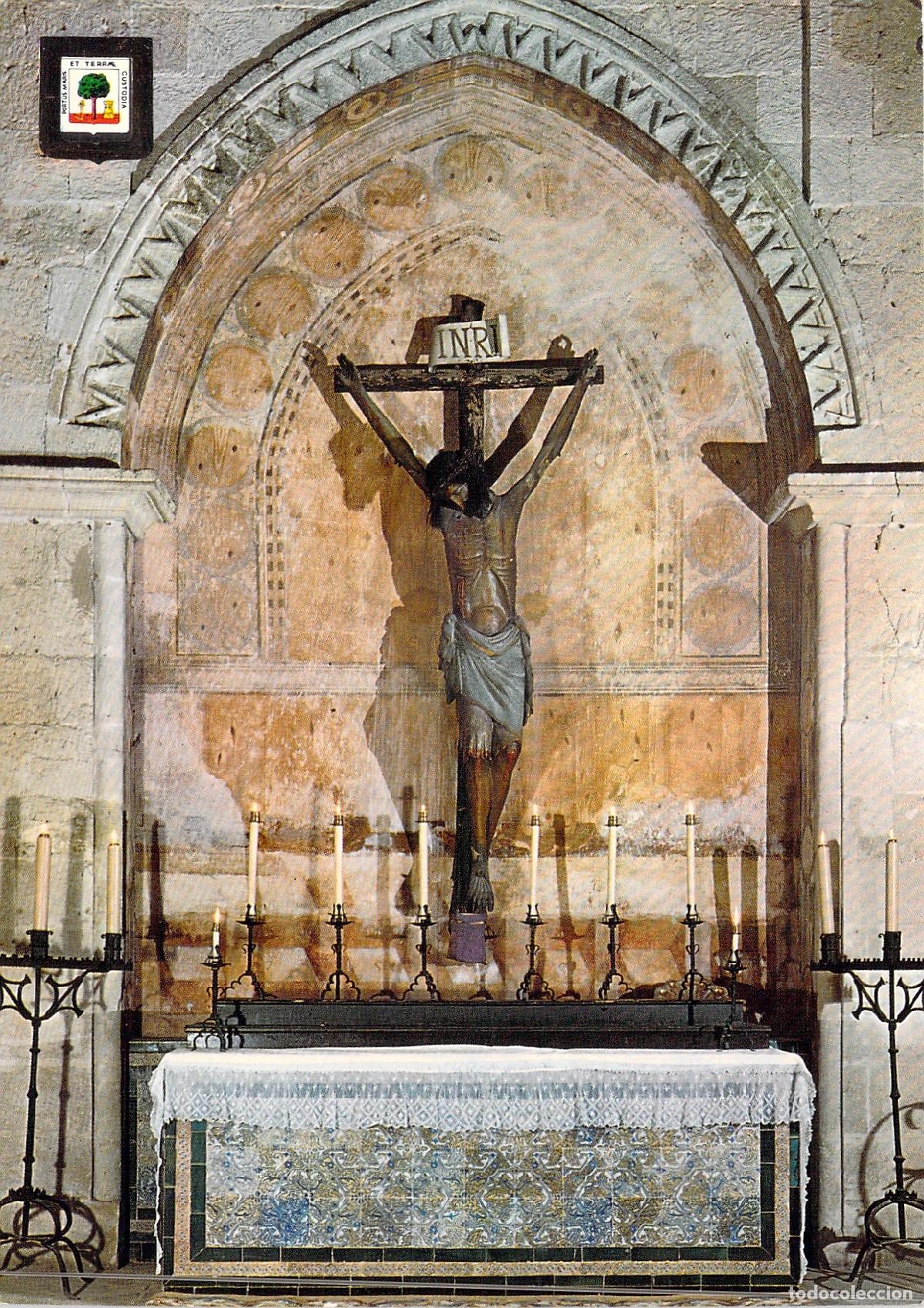 Postales: Postal Cristo de La R&aacute;bida Huelva Monasterio Escudo de Oro