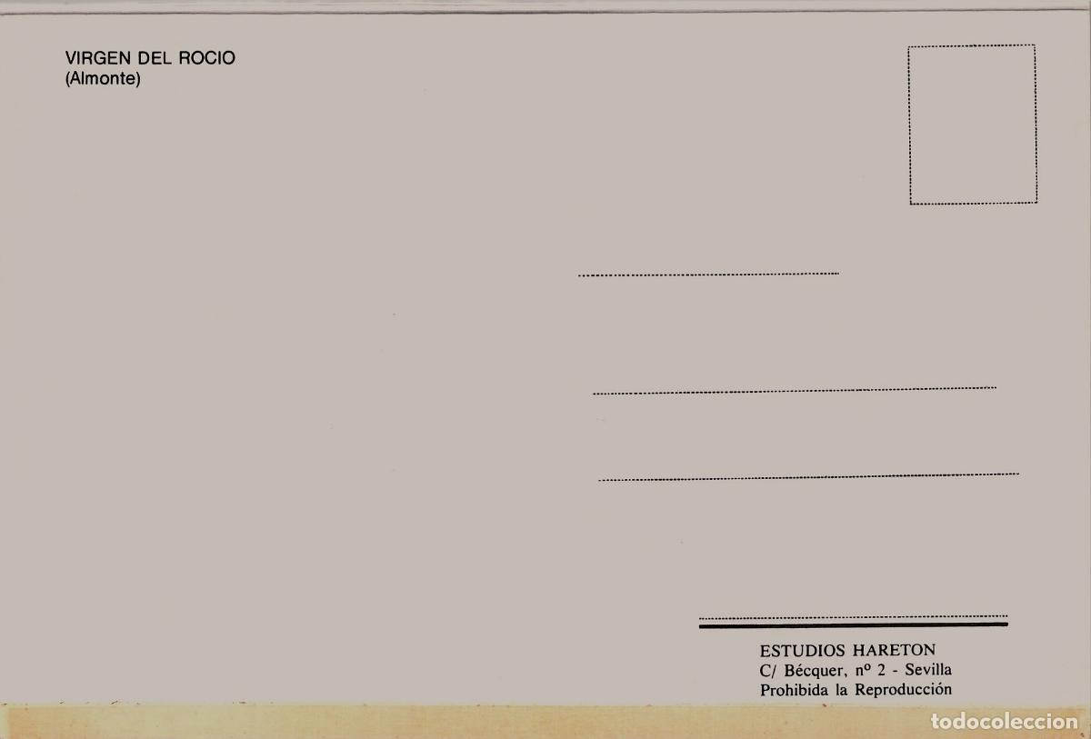 Postales: Postal de la Virgen del Roc&iacute;o en Almonte, Huelva - Foto 2