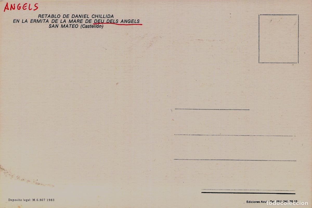 Postales: Postal Retablo de Daniel Chillida en la Ermita de Sant Mateu, Castell&oacute;n - Foto 2