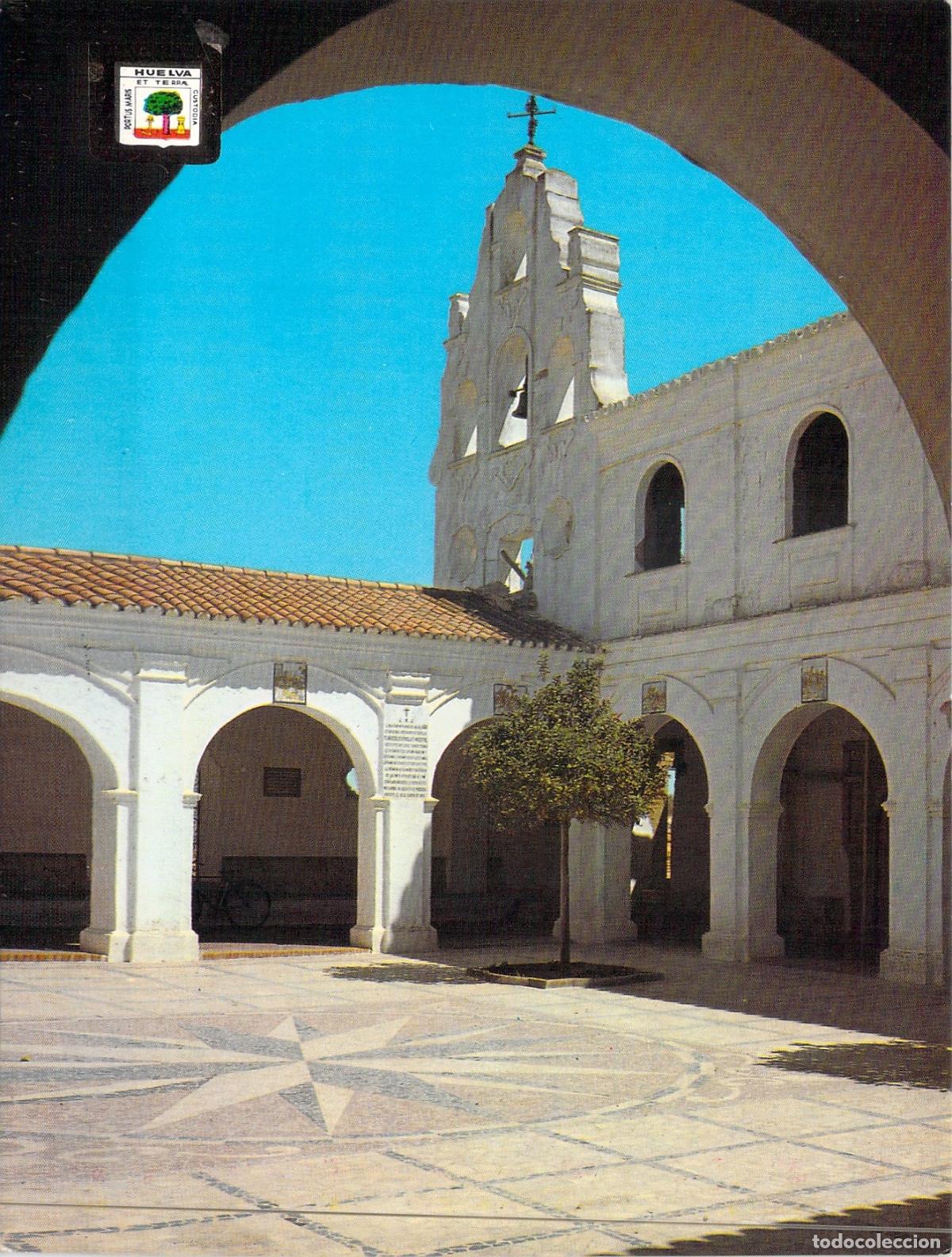 Postales: Postal de Huelva, Santuario de Nuestra Se&ntilde;ora de la Cinta, Patio y Campanario