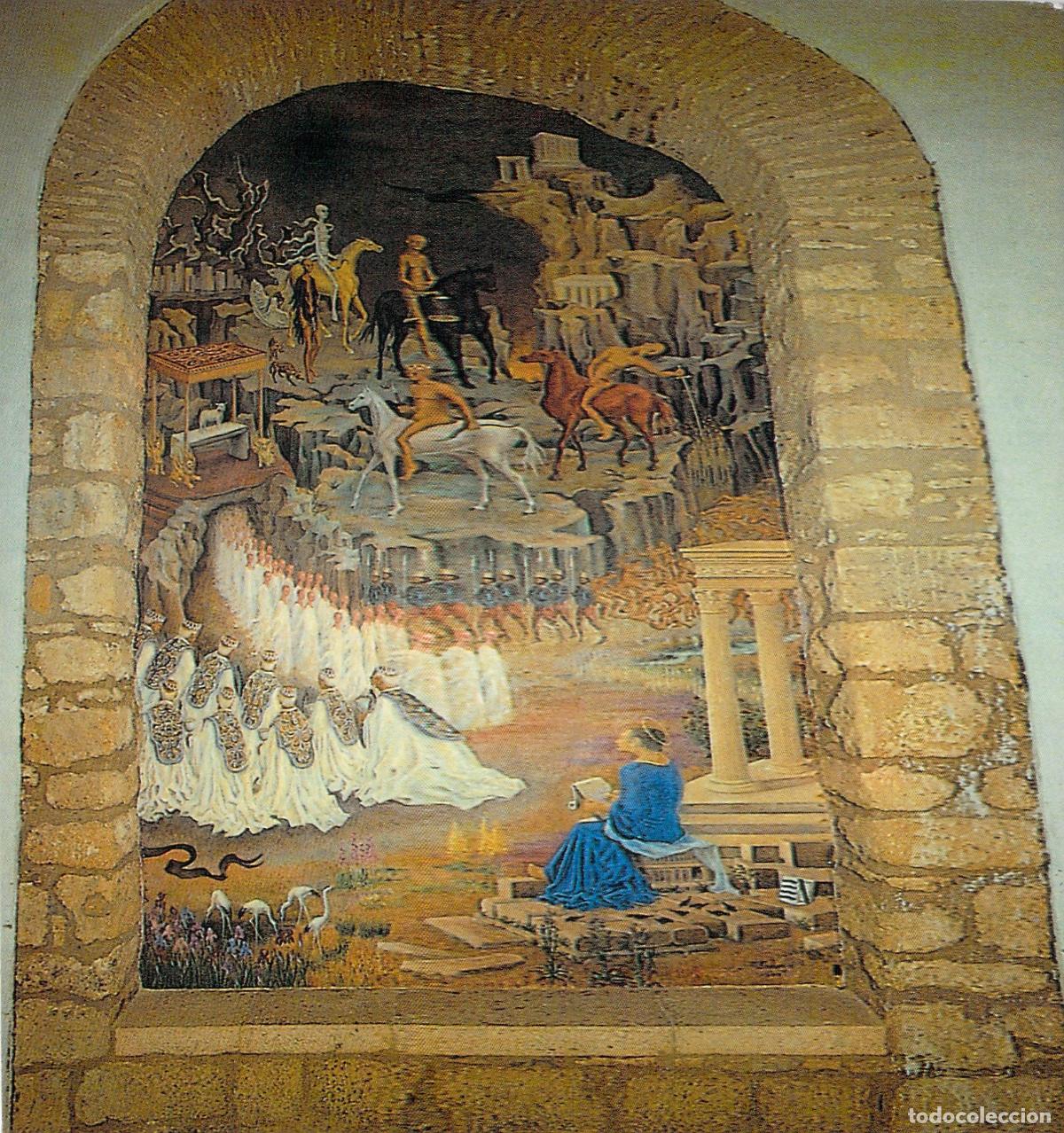 Postales: Postal Iglesia Santa Mar&iacute;a la Mayor Ronda Pintura Apocalipsis