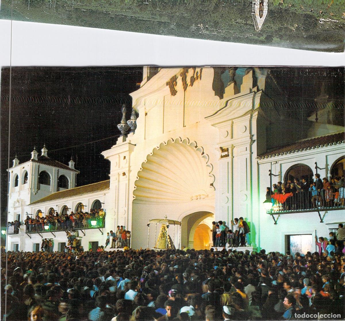 Postales: Postal de la Salida de la Virgen del Roc&iacute;o de su Ermita en Almonte - Foto 1