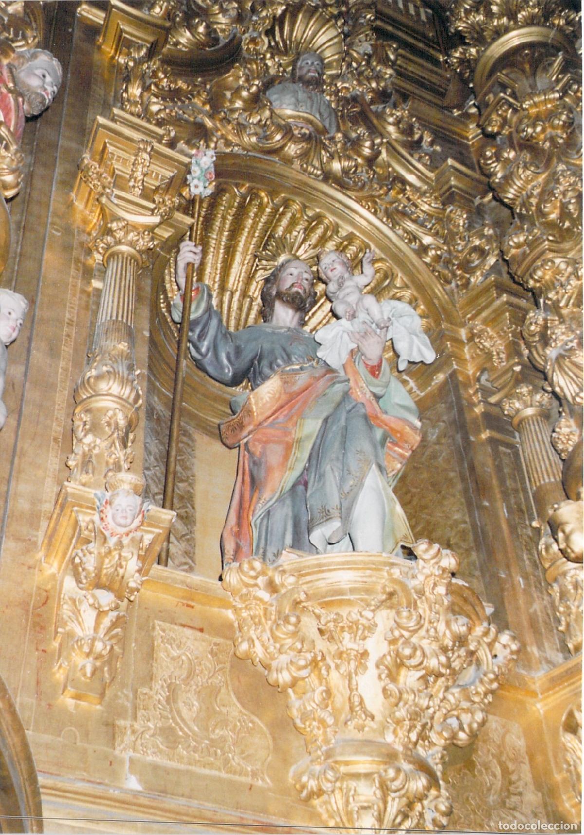 Postales: Postal Castrojeriz Burgos Retablo Barroco de San Jos&eacute; con el Ni&ntilde;o