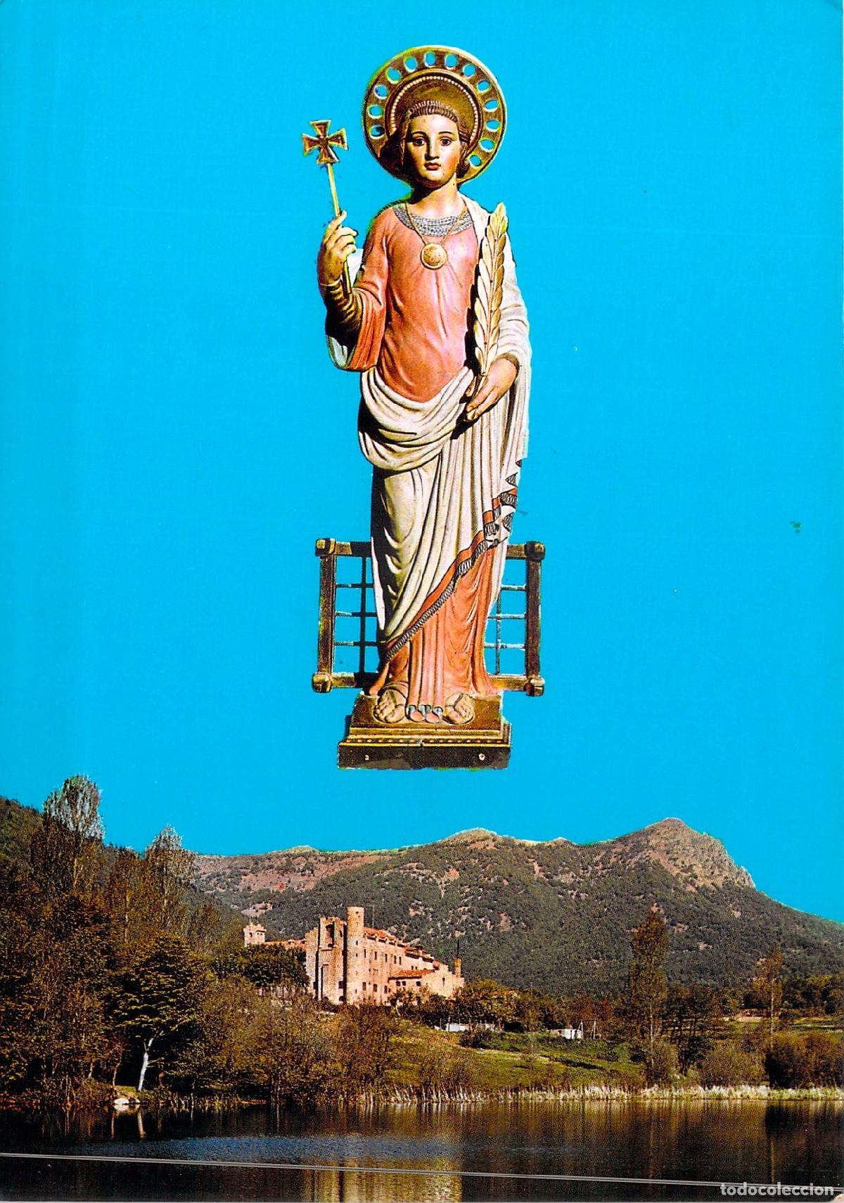 Postales: Postal de Santa Fe del Montseny y su Imagen Religiosa, Gerona
