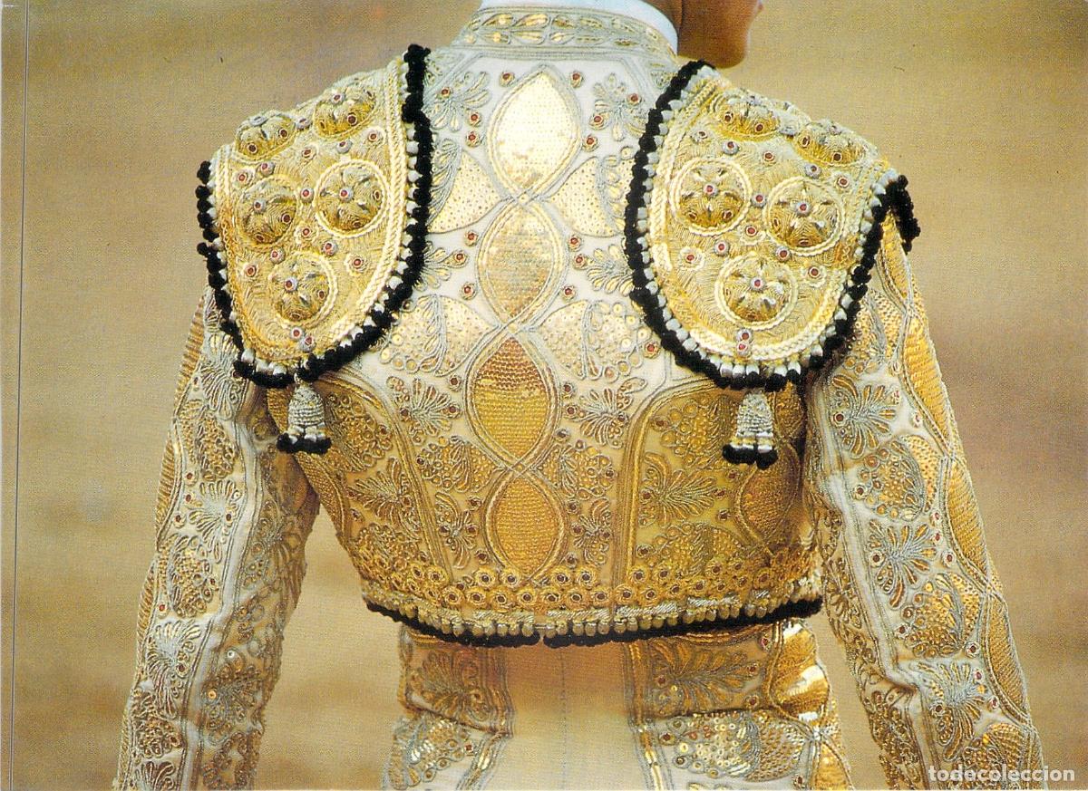 Postales: Postal Detalle de Traje de Luces Bordado en Oro