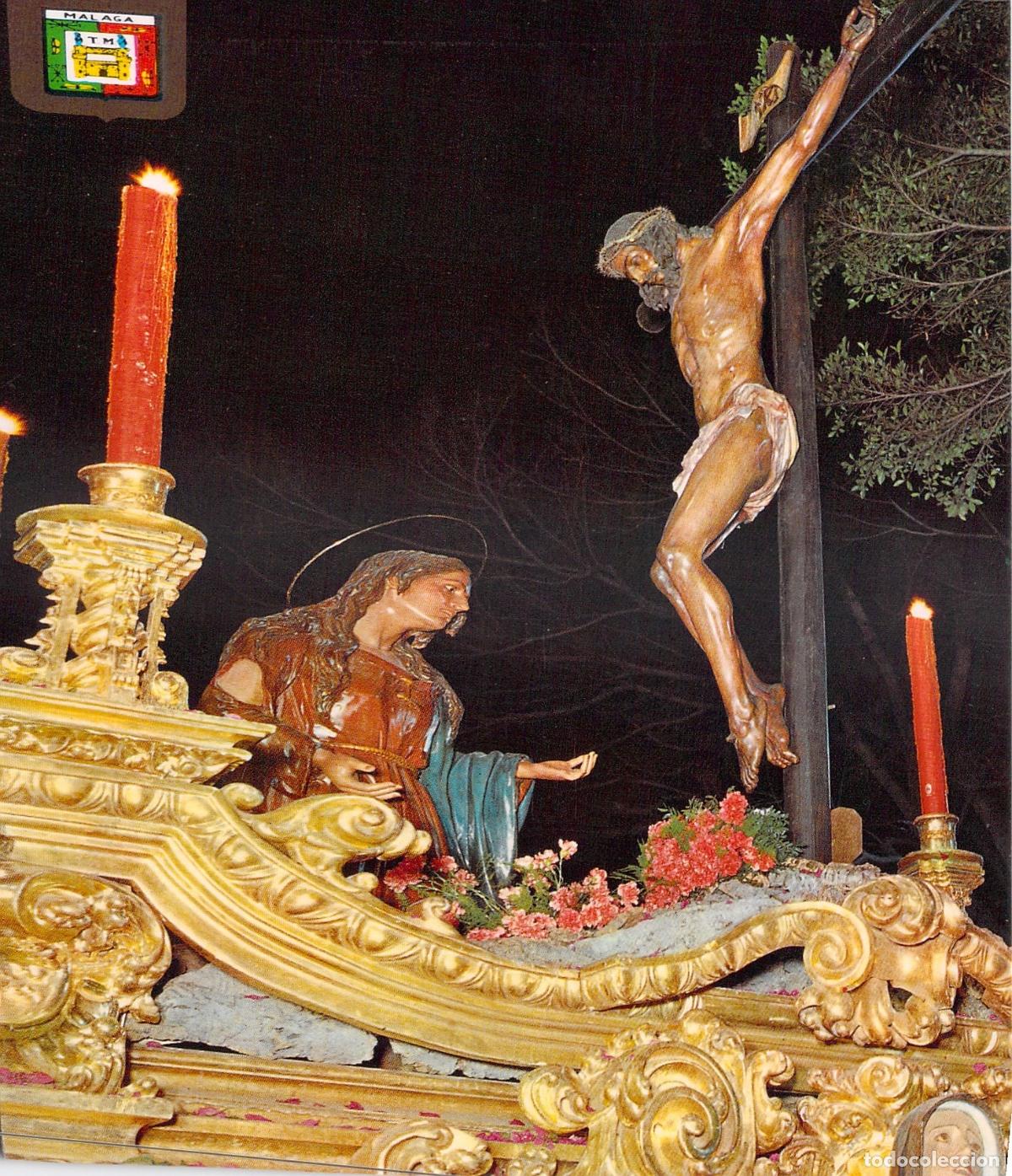 Postales: Postal de M&aacute;laga: Sant&iacute;simo Cristo de la Buena Muerte, Semana Santa