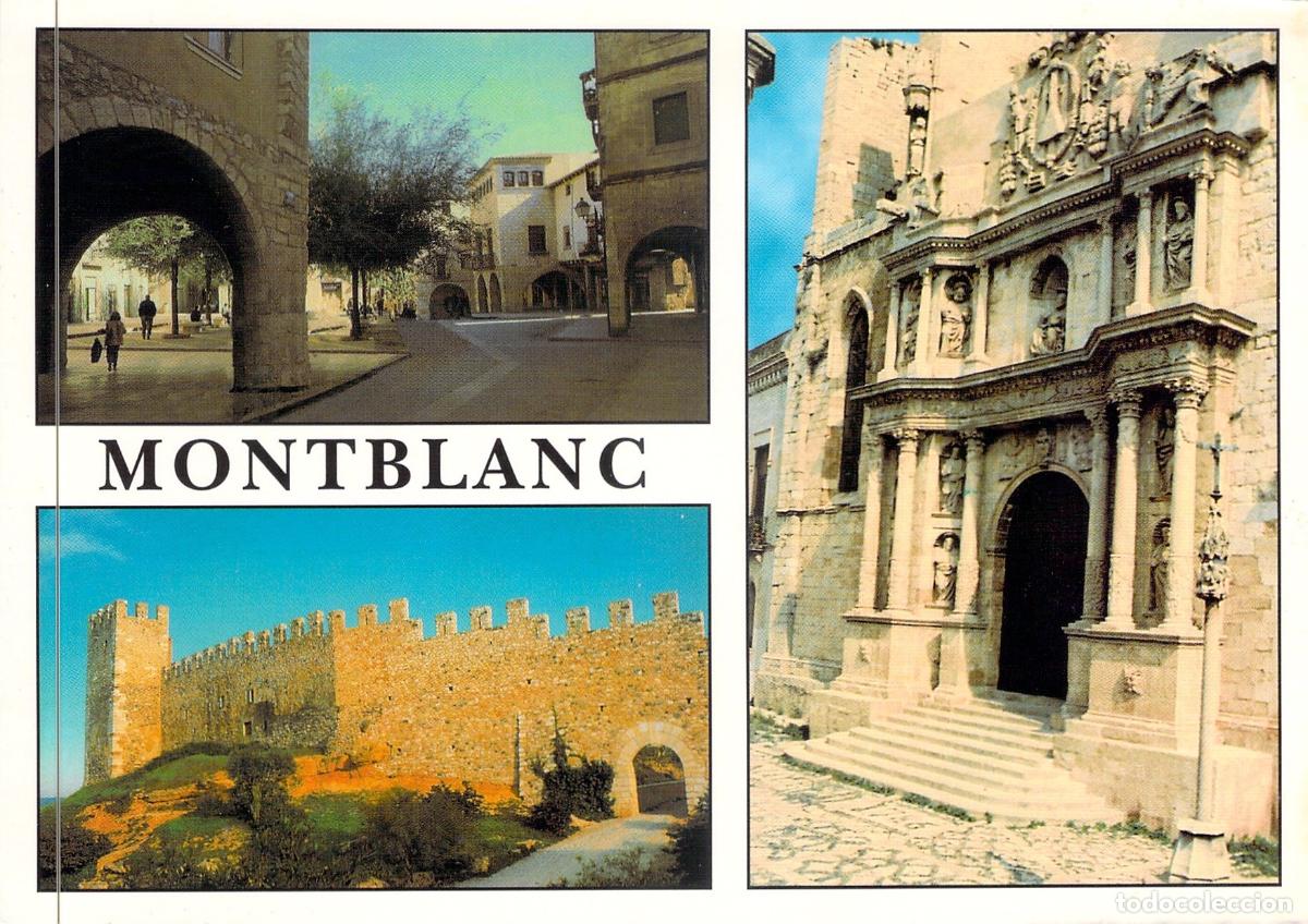Postales: Postal de Montblanc, Tarragona - Varias Vistas de la Villa