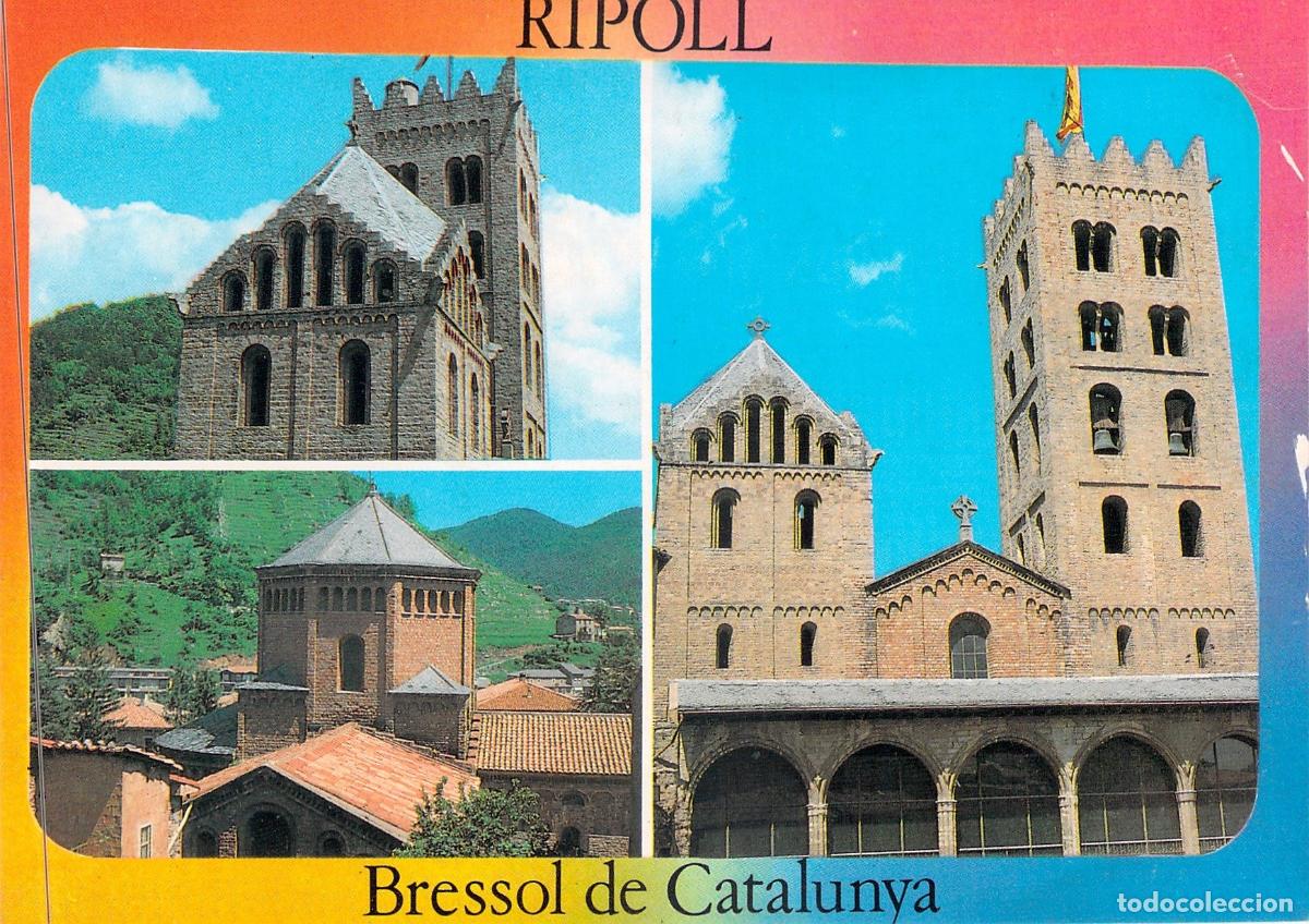 Postales: Postal Monasterio de Santa Maria de Ripoll, Girona - Bressol de Catalunya
