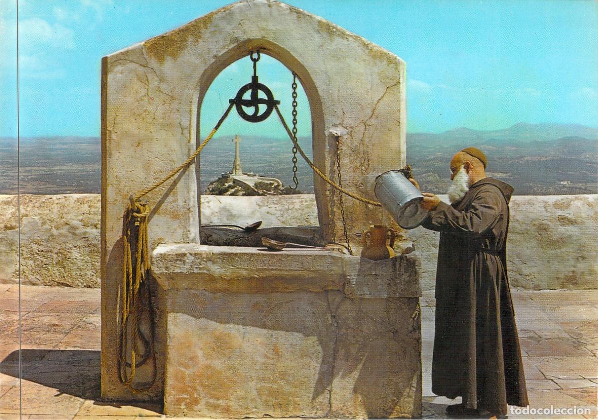 Postales: Postal Santuario de San Salvador Felanitx Mallorca Monje en Pozo
